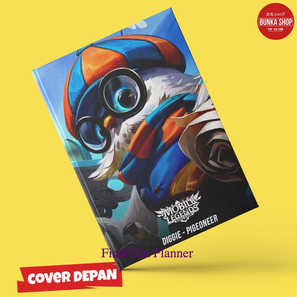 

Note Book Game Mobile Legends Diggie Pigeonner Hardcover A5 Buku Tulis Catatan Murah .