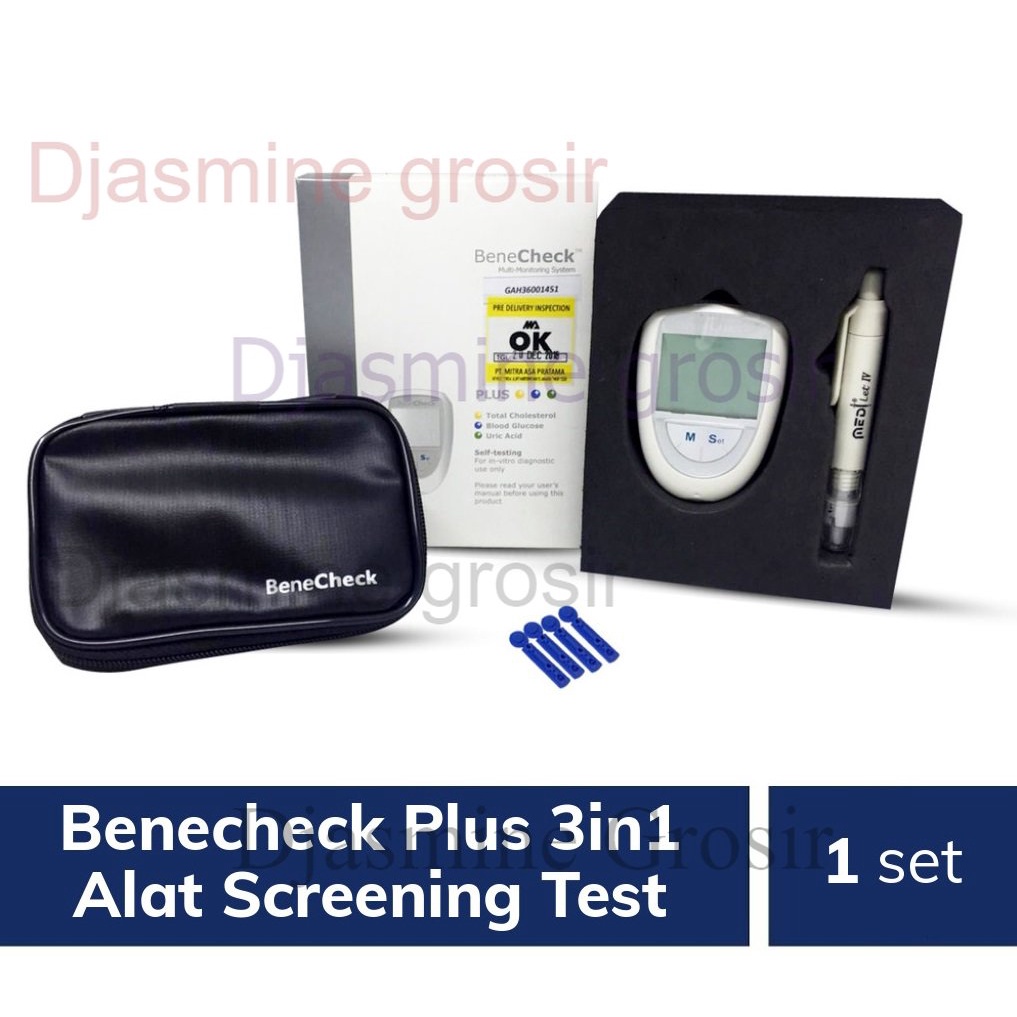 BeneCheck PLUS Single / Alat Cek Darah Asam Urat Chol 3in1