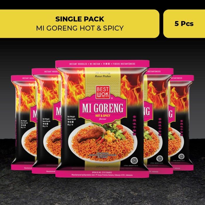 

NEW Best Wok Mi Goreng Hot & Spicy 5 pcs (Export Multipack)