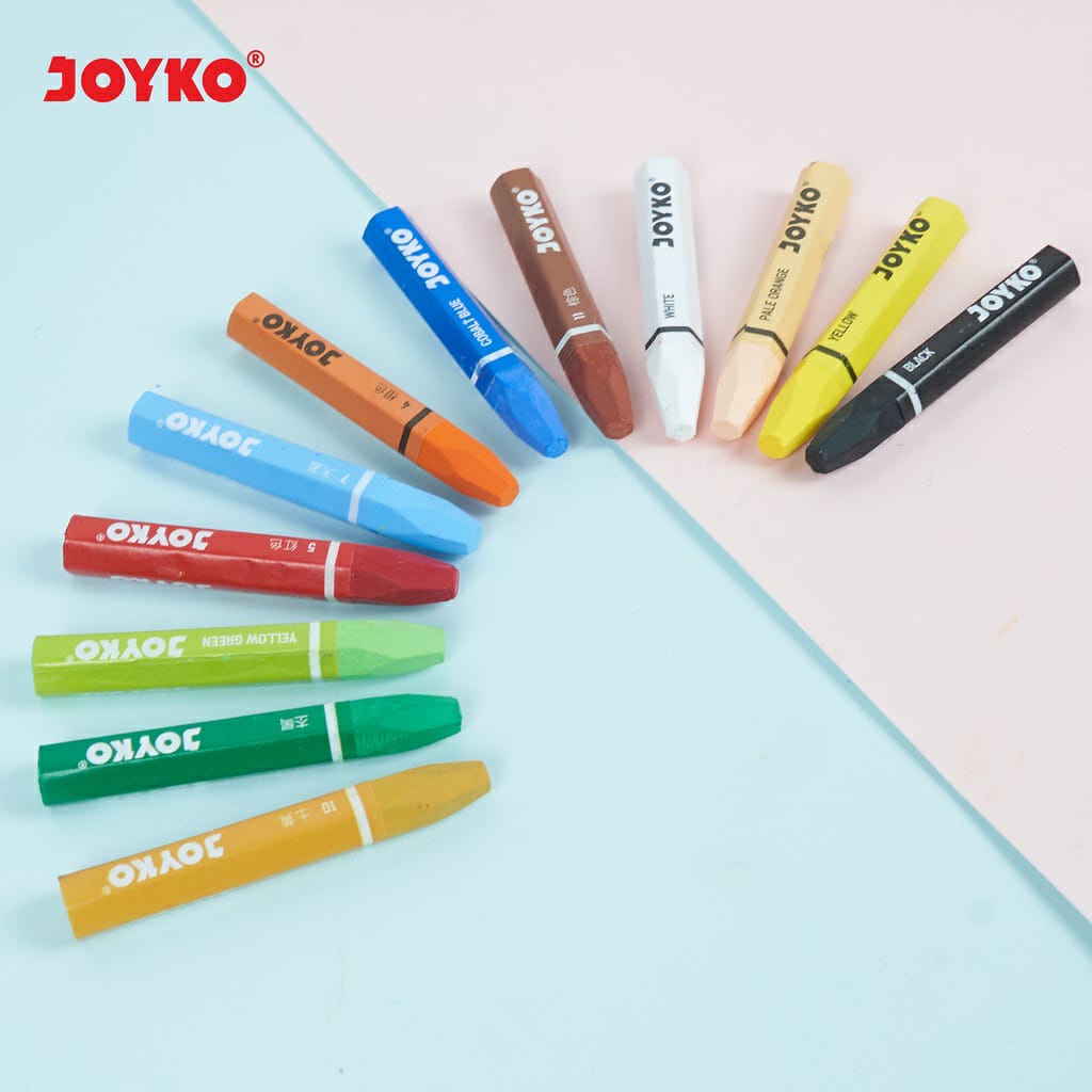 Krayon Minyak * Joyko Oil Pastel * Krayon Pastel Mewarnai * Mudah Dipakai &amp; Tahan Air