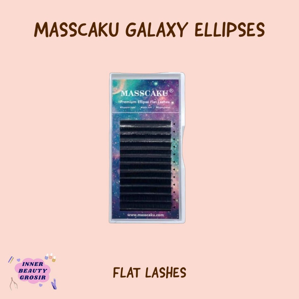 Masscaku Galaxy Ellipse Flat Lashes Eyelash Single Mix / Masscaku Eyelash