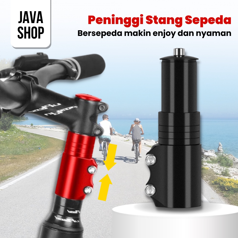 JAVASHOP Peninggi Stang Sepeda Bahan Aluminum Alloy