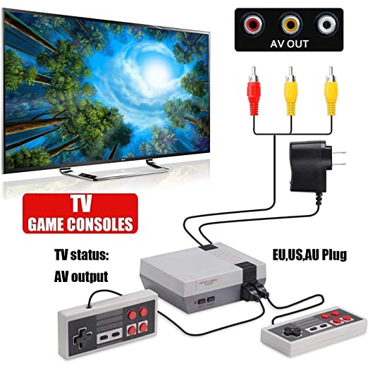 Retro TV Game Console Classic Built-in 620 Games Retro Mini Wireless Gamebox