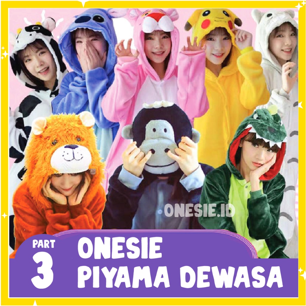 PIYAMA ONESIE KIGURUMI KOSTUM BAJU DEWASA KARAKTER 3