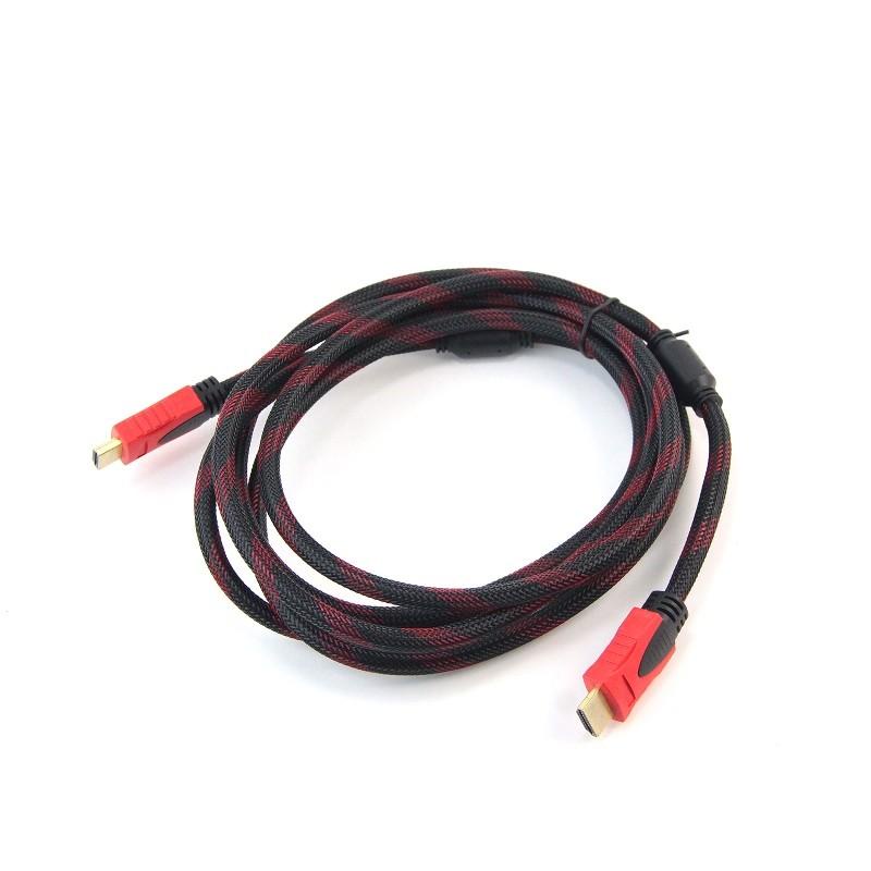 Jual KABEL HDMI 3M FLAT ELASTIS / BULAT HDMI TO HDMI CABLE 3 METER ...