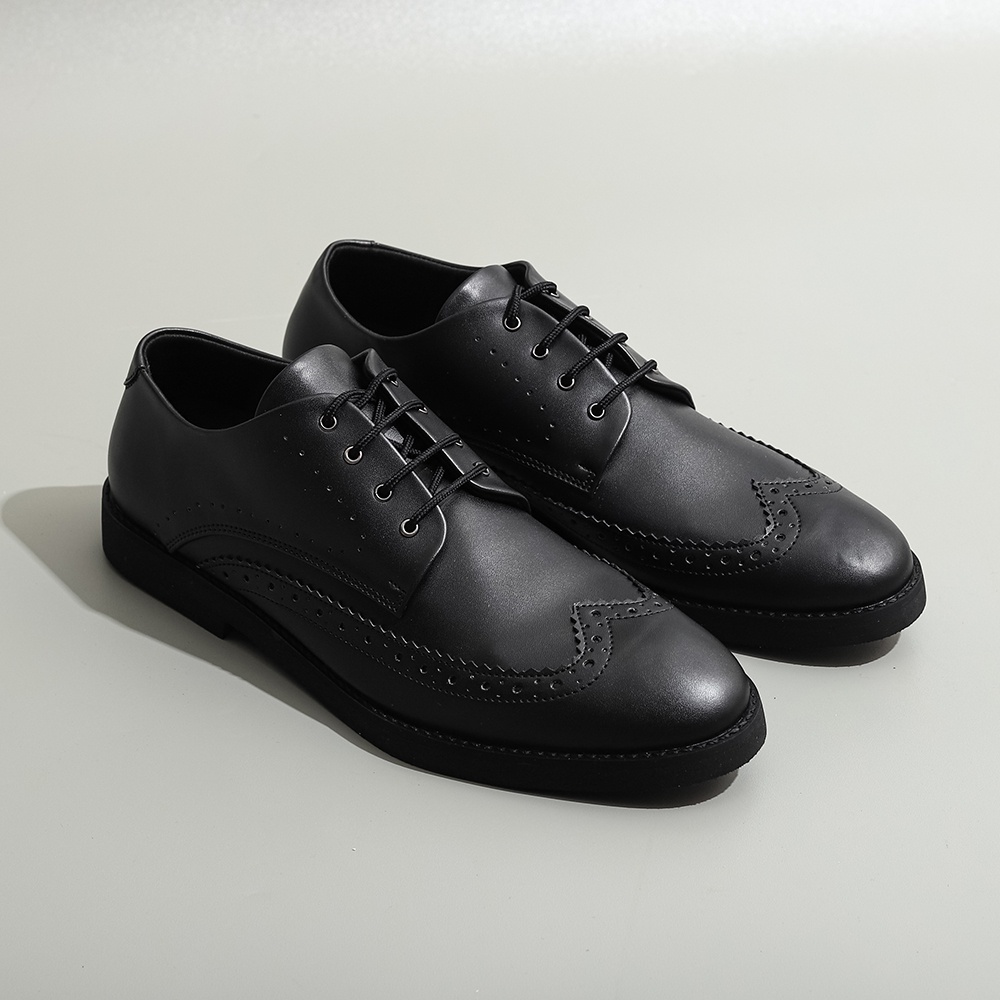 LEGACY BLACK |MNM x Lvnatica| Sepatu Pantofel Pria Formal / Kantor Derby Shoes ORIGNAL