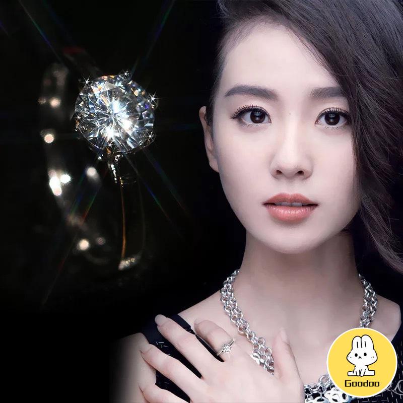 Cincin Berlapis Emas Zirkon Wanita -Doo