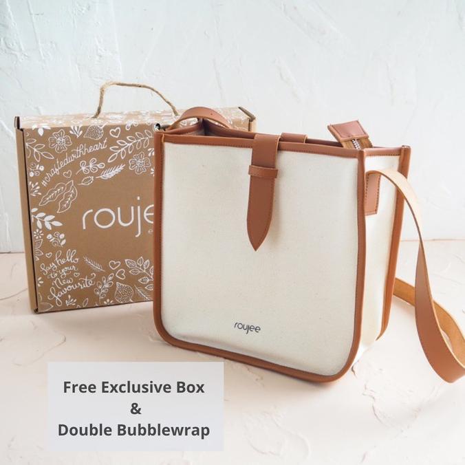 Roujee - Tas Selempang Wanita Sling Bag Canvas Hand Bag (Hyon Bag) Reinerinda