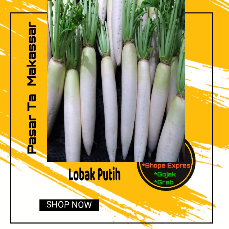 Lobak Putih / Pasar Ta Makassar / Pasar Sayur Makassar