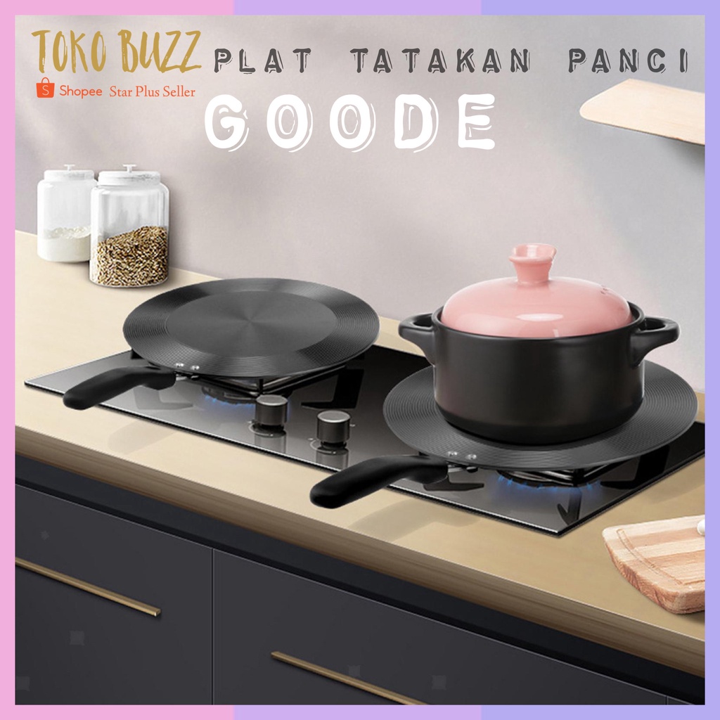 PLAT TATAKAN ALAS KOMPOR PANCI Anti Gosong Penghantar Panas Panci Teflon Wajan Heat Conducting Plate Cooking 24cm 28cm