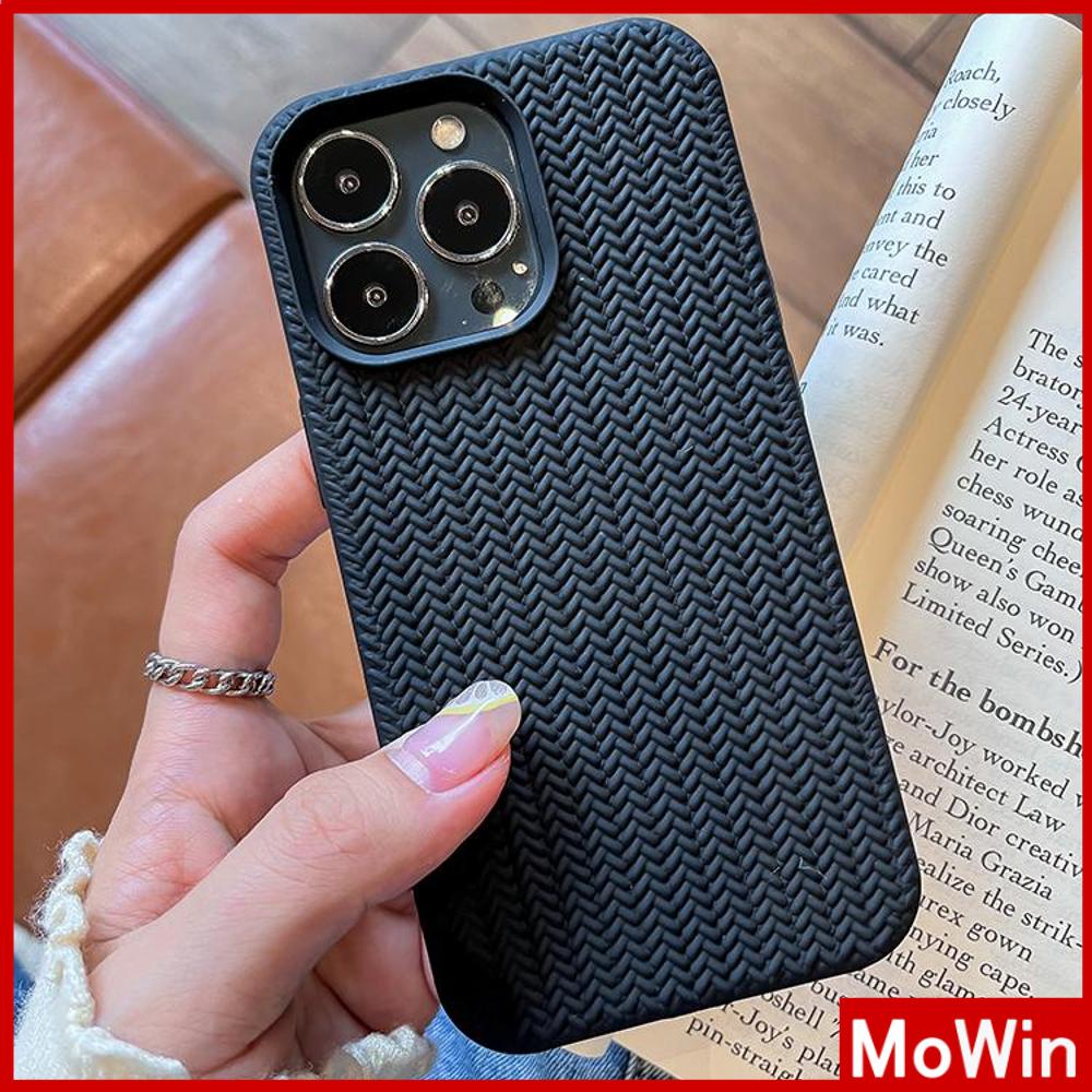 For iPhone 14 Pro Max iPhone Case TPU Soft Case Woven Texture Shockproof Protection Camera Cream White Black Compatible For iPhone 13 Pro max 12 Pro Max 11 xr 7Plus