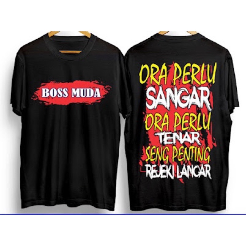 T-shirt Kaos/Baju Truck Kata kata Driver Bos Muda