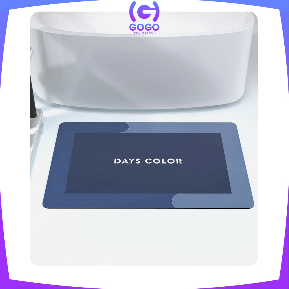 GOGO-C496 C498 Keset Kaki Diatomite Anti Slip / Keset Kamar Mandi Dapur Anti Bakteri Cepat Serap Air / Keset Lantai Rumah
