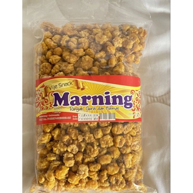 

Marning Jagung Vije Snack 250gr Pedas Manis Kriuk dan Renyah