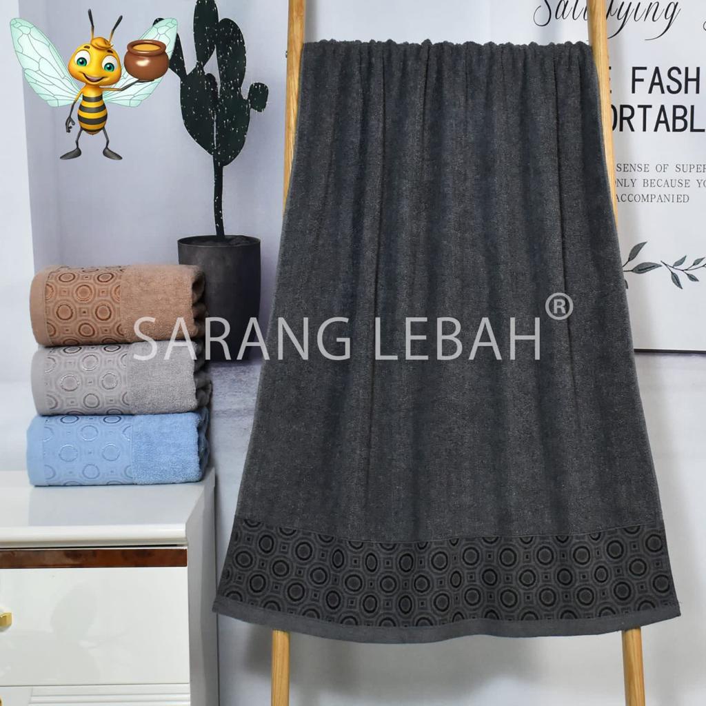 JH Handuk Mandi Dewasa Uk 70x140 Sarang Lebah / Chalmer Long Time Bahan Katun Paling Termurah