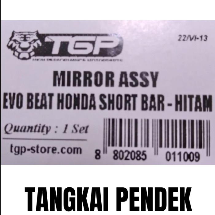 Spion Motor Honda Beat FI / Vario 125 / 150 TGP Aksesoris Variasi EVO - TANGKAI PENDEK BAYAR DI TEMPAT