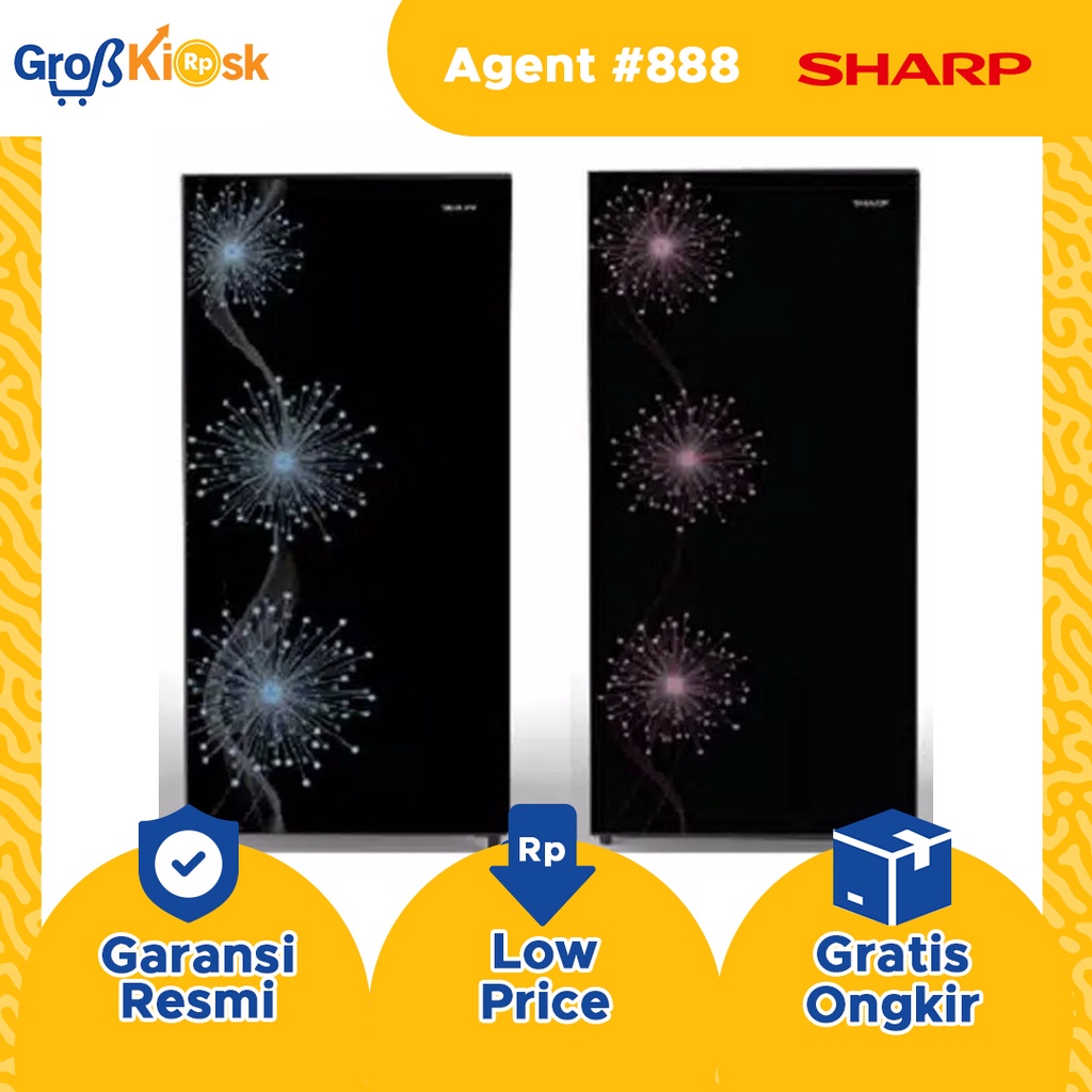 Sharp Kulkas 1 Pintu Sj-X197MG-DB/DP / SJ X197 MGDB/DP