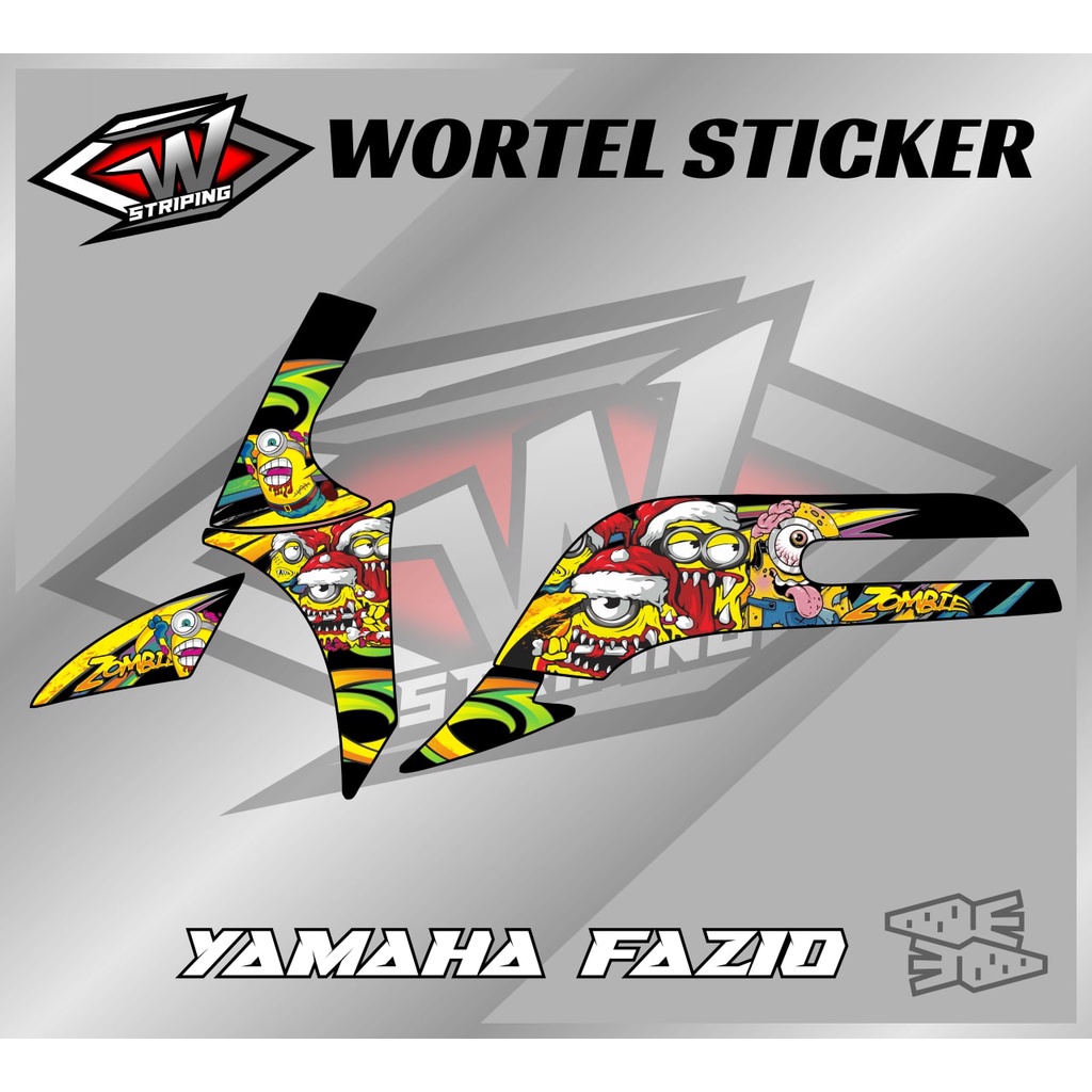 Striping Fazio-Stiker Hologram Decal Motor Fazio Minion