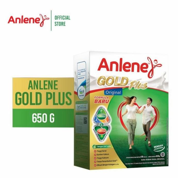 

[ COD ] Anlene Gold Plus 650 gram rasa original