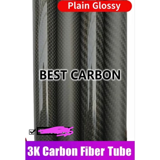 carbon tube 3k shock sambungan
