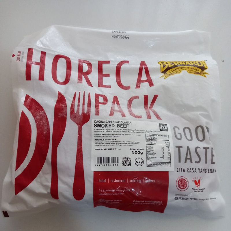 

FAFAFROZEN - BERNARDI Smoked Beef isi 500 gram