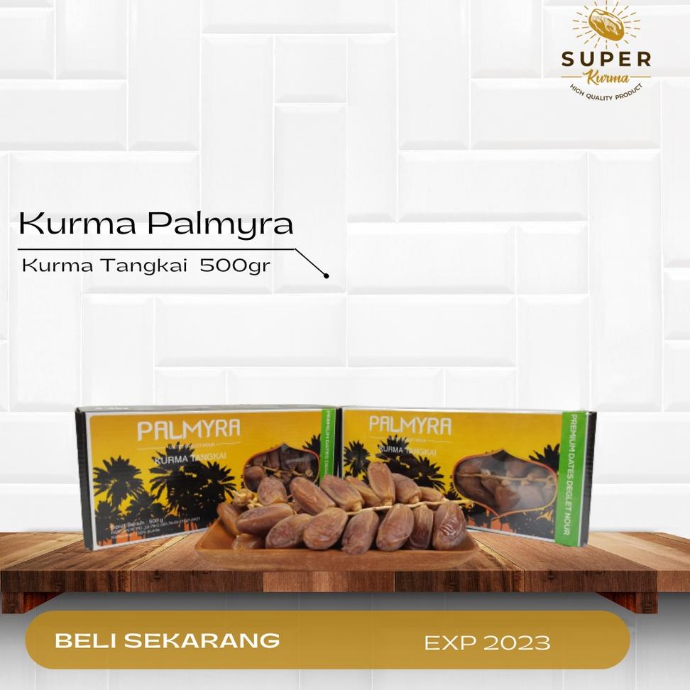 

Kualitas Premium Kurma Tangkai Aljazair Palmyra 500gr 04