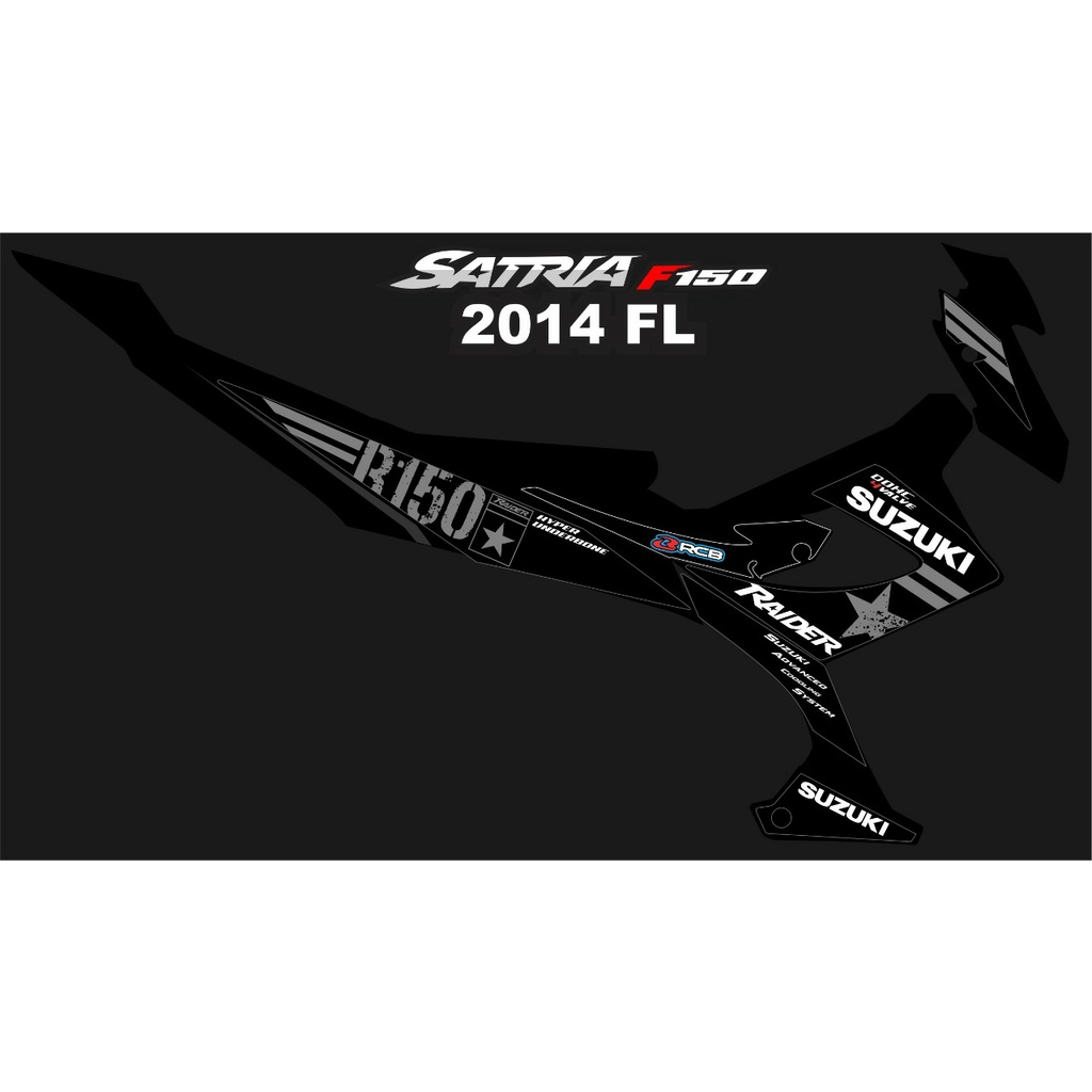 Variasi Striping Motor SATRIA F150 FL - STICKER MOTOR SUZUKI SATRIA F150