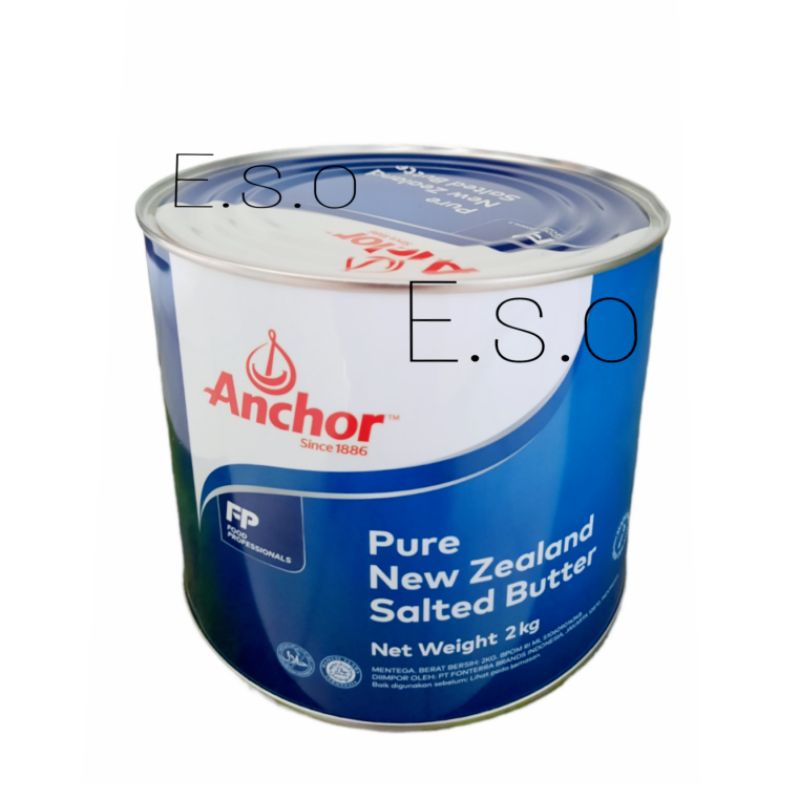 

butter anchor 2kg / mentega salted anchor pure new zealand