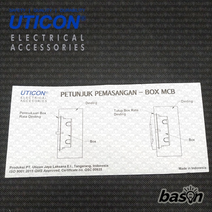 UTICON MCB Box MCB1808 8-Group MCB Panel - untuk 6-8 Modul