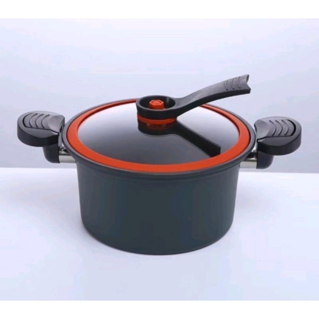 PS Panci Presto Teflon Totipotent Micro Pressure Cooker Pot 3.5L Anti Lengket