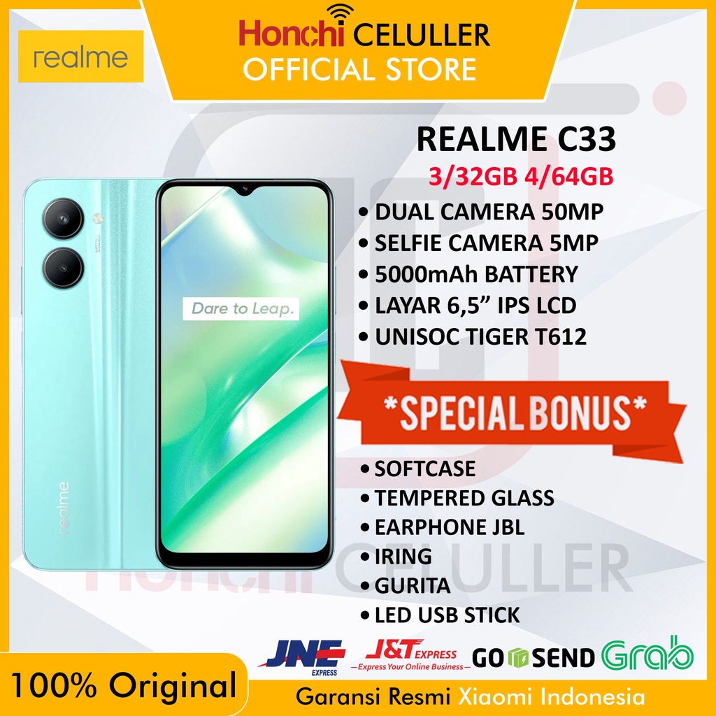 REALME C33 3/32GB 4/64GB GARANSI RESMI REALME INDONESIA