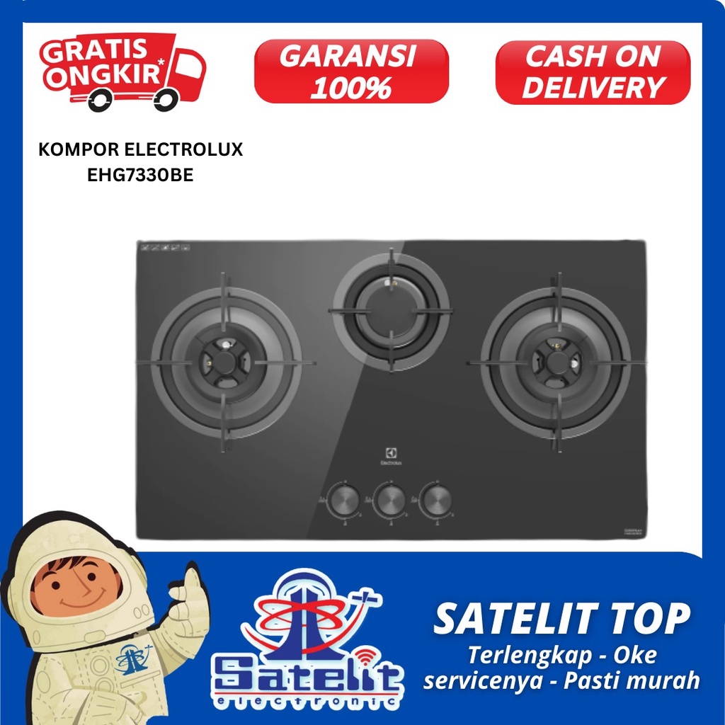 KOMPOR GAS / KOMPOR TANAM / ELECTROLUX EHG7330BE / PROMO