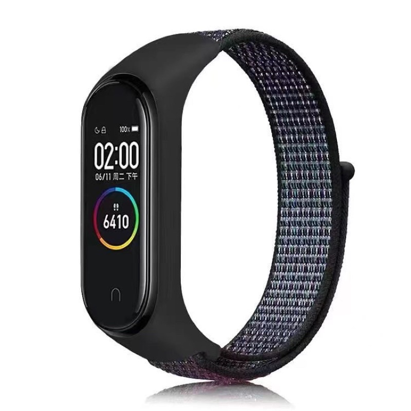 [INSTAN/COD] STRAP XIAOMI MI BAND 3/4 5/6 nylon tali nylon velcro band