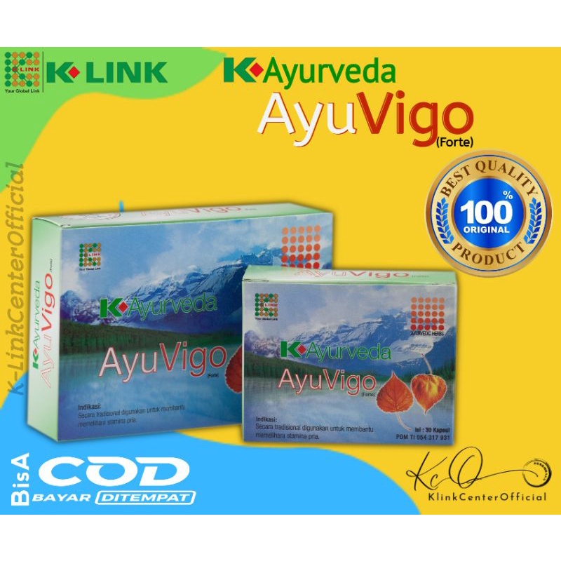 Ayu Vigo.Ayu Vigo K Link.K Ayur Veda.Suplemen Pria.Penambah Stamina Pria