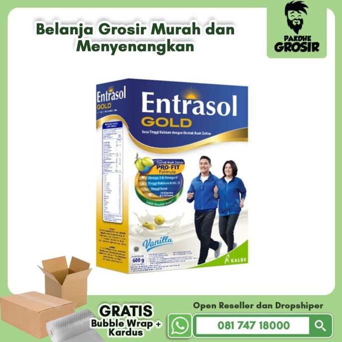 

[ COD ] Susu Entrasol Gold PRO-FIT Formula Vanila 600 gr