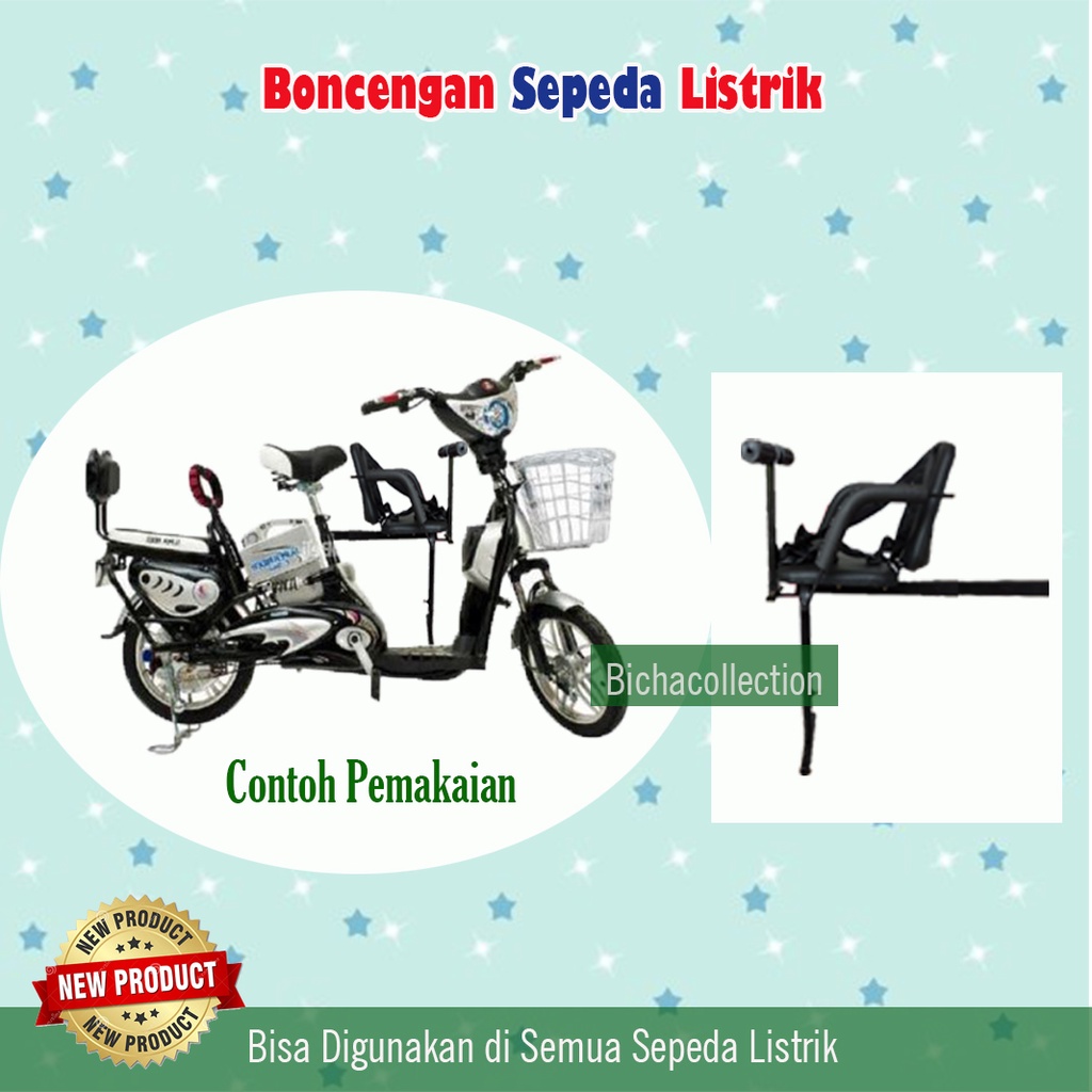 Kursi Boncengan Sepeda Listrik Bisa Untuk Semua sepeda Listrik