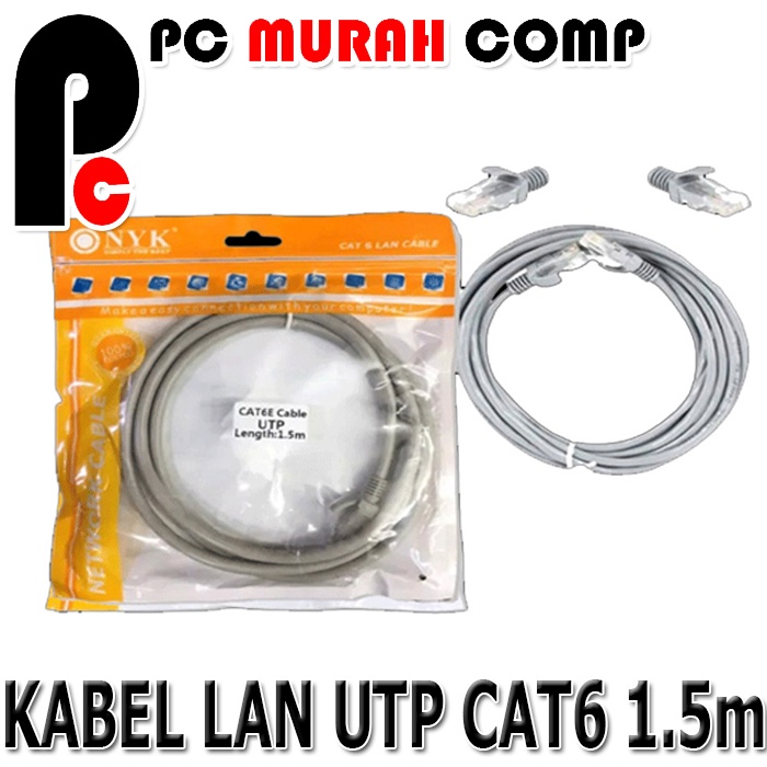 NYK Kabel LAN UTP Cat 6 RJ45 3M, 5M &amp; 10M