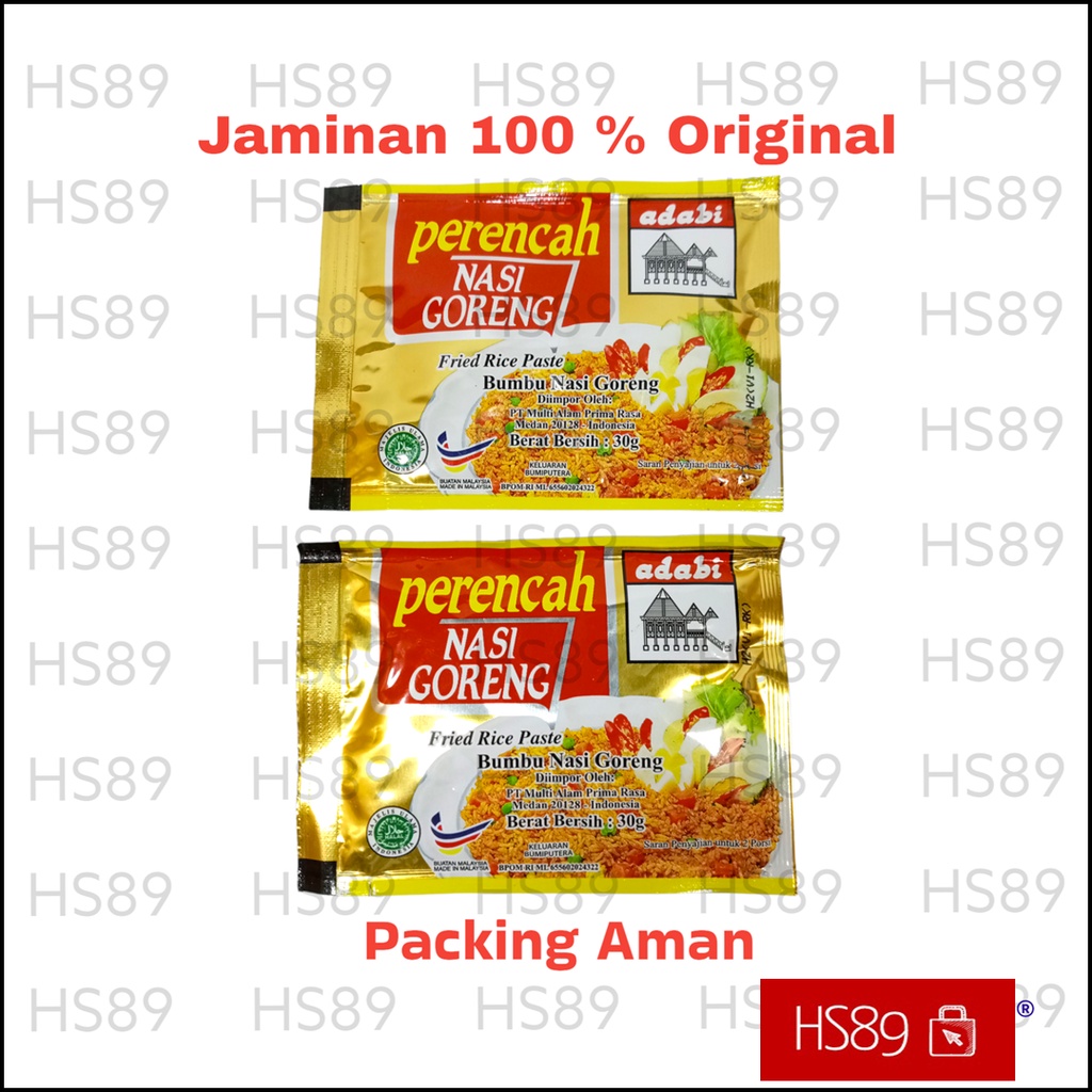 

Perencah Nasi Goreng - Bumbu Nasi Goreng Malaysia Adabi 30gr