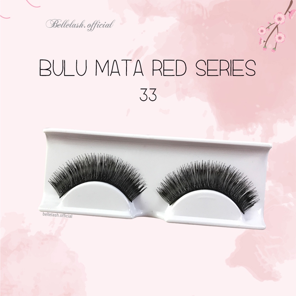 33 Bulu Mata Palsu Handmade Natural False Eyelash Eye Lashes