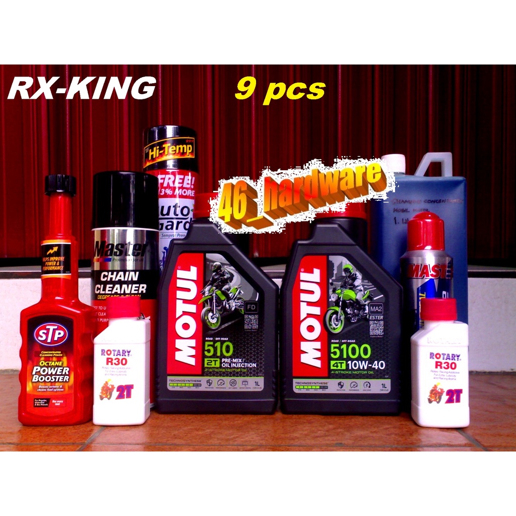 MOTUL 510 2T OLI SAMPING RX-KING 5100 10W40 MASTER R30 STP HI-TEMP CAT - 46_hardware