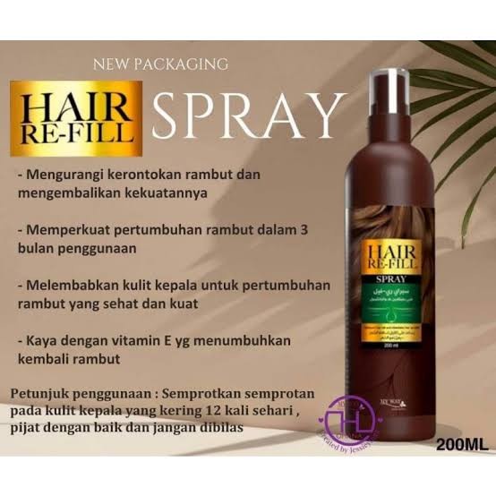 Shampoo &amp; Spray HAIR RE-FILL ORIGINAL From EGYPT Perawatan Rambut/good okeoke