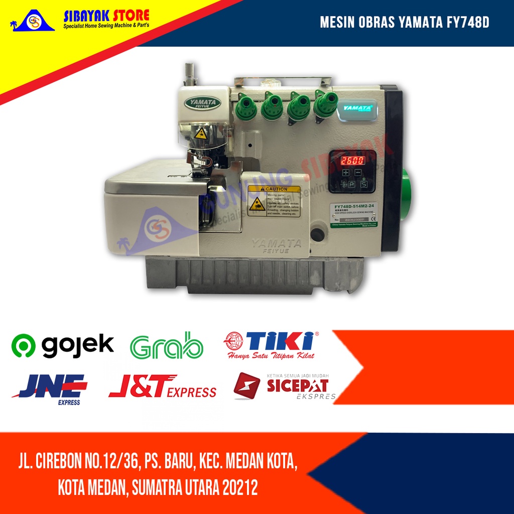 Mesin Obras YAMATA FY748D 4 Benang