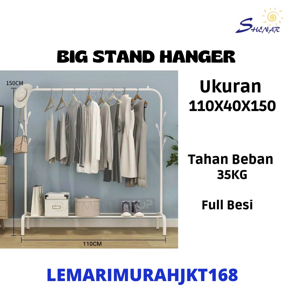 Jual SHENAR BIG HANGER BLACK HANGER BIG HANGER BIG HANGER GANTUNGAN