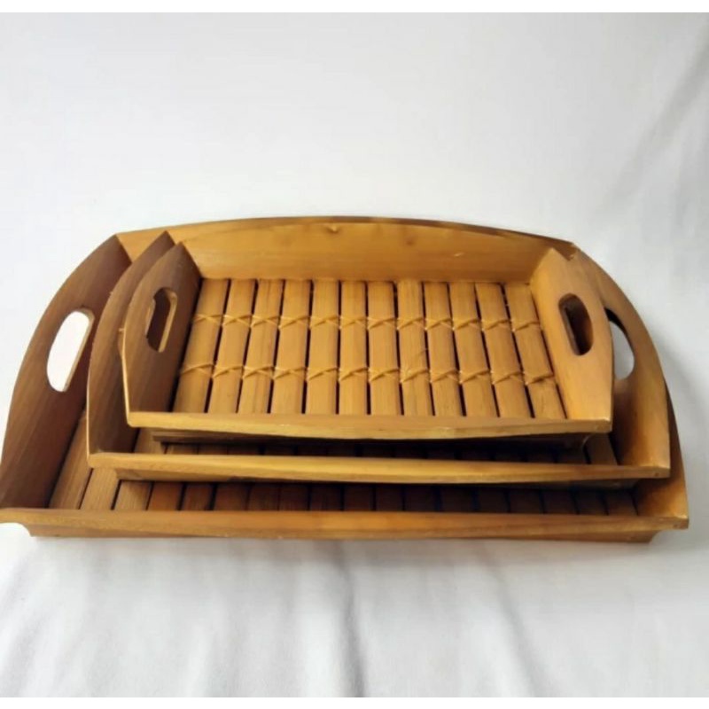 Nampan Baki Bambu / Bamboo Tray Set