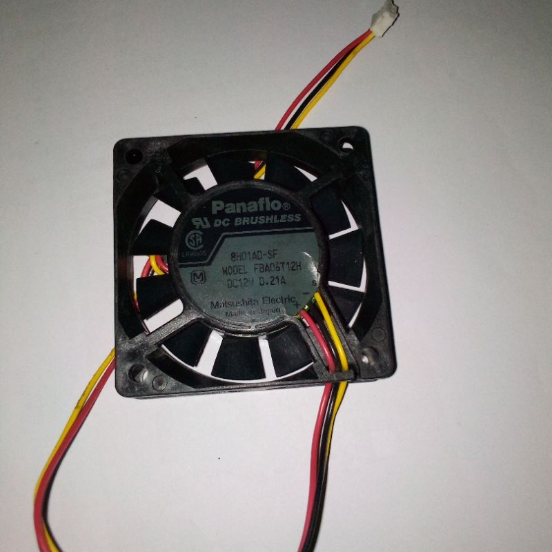 FAN 6CM KIPAS FBA06T12H 12V 0.21A 3PIN GARANSI