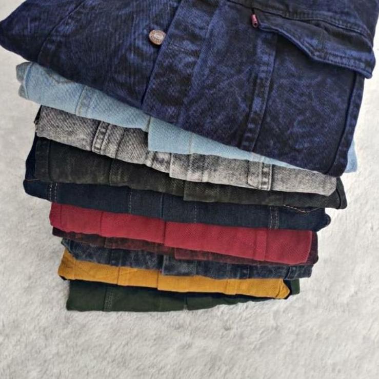 Telah Hadir.. Jaket Jeans Pria Jaket Denim Pria Dan Wanita Bahan Jeans Denim Tebal Premium Quality B