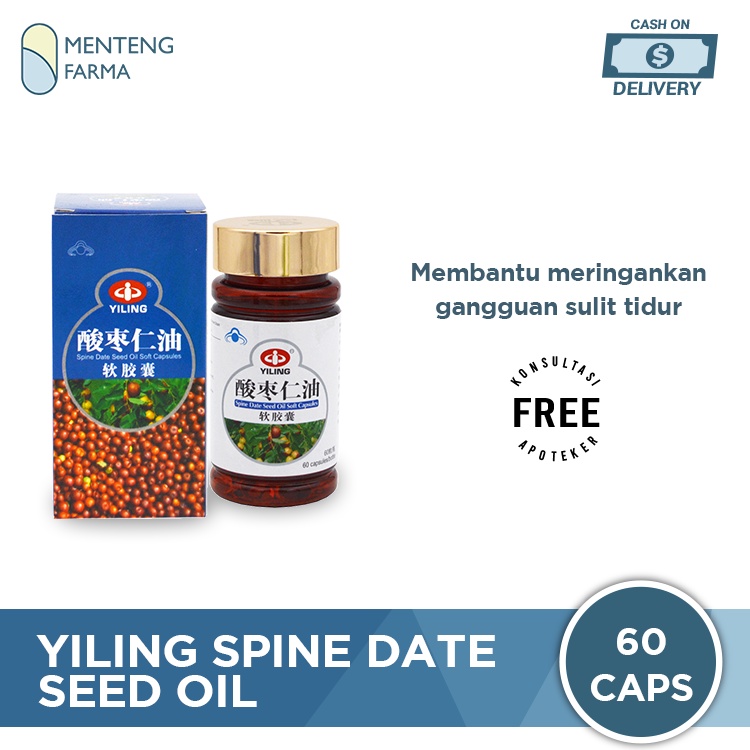 Spine Date Seed Oil Soft Capsules - Obat Gangguan Sulit Tidur