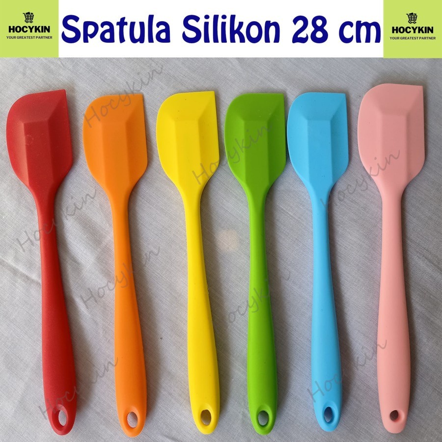 EM 28CM SPATULA SILIKON MEMASAK BAKING ADONAN KUE/SODET TAHAN PANAS