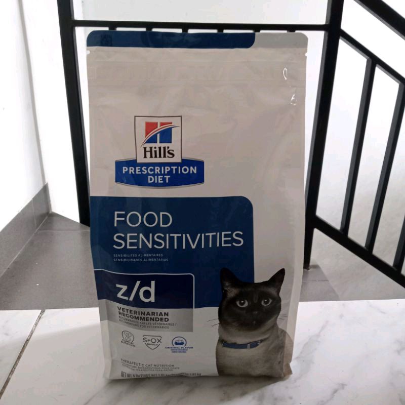 Science Diet z/d skin food sensitivities 1,81kg hills makanan kucing sciendiet