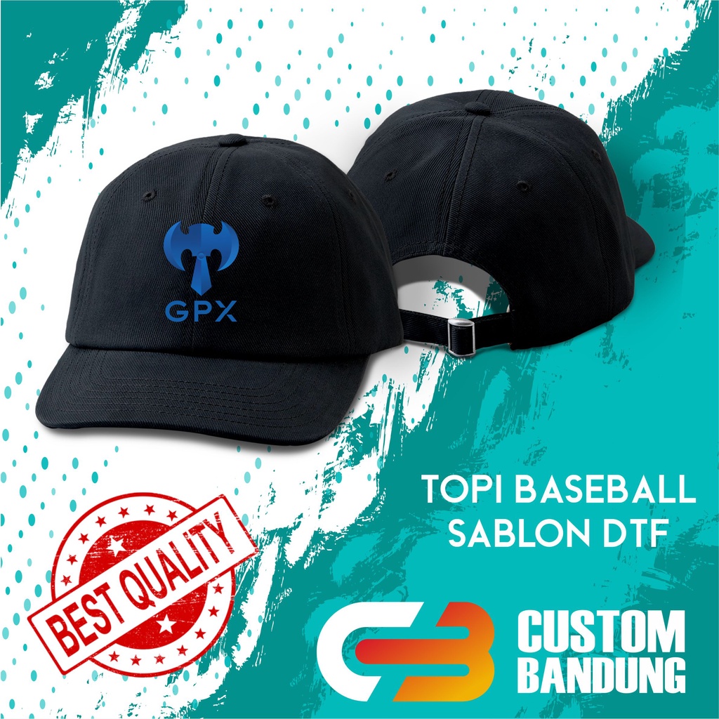 Topi Baseball GPX Pria Wanita Topi Cap Bisa Tulis Nama Bisa COD Original High Premium Quality